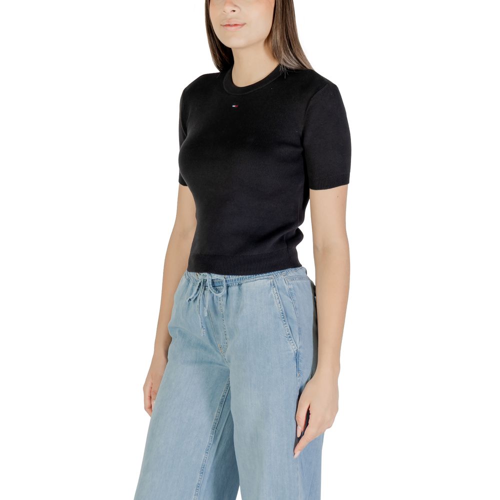 Tommy Hilfiger Jeans Black Recycled Cotton T-Shirt
