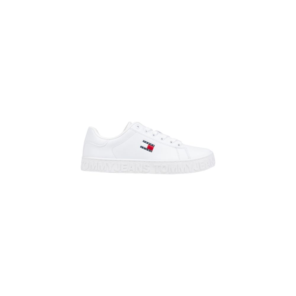 Tommy Hilfiger Jeans White Leather Low Top Sneakers