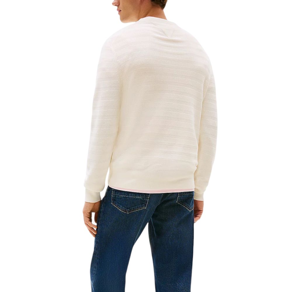 Tommy Hilfiger Beige Recycled Cotton Sweatshirt