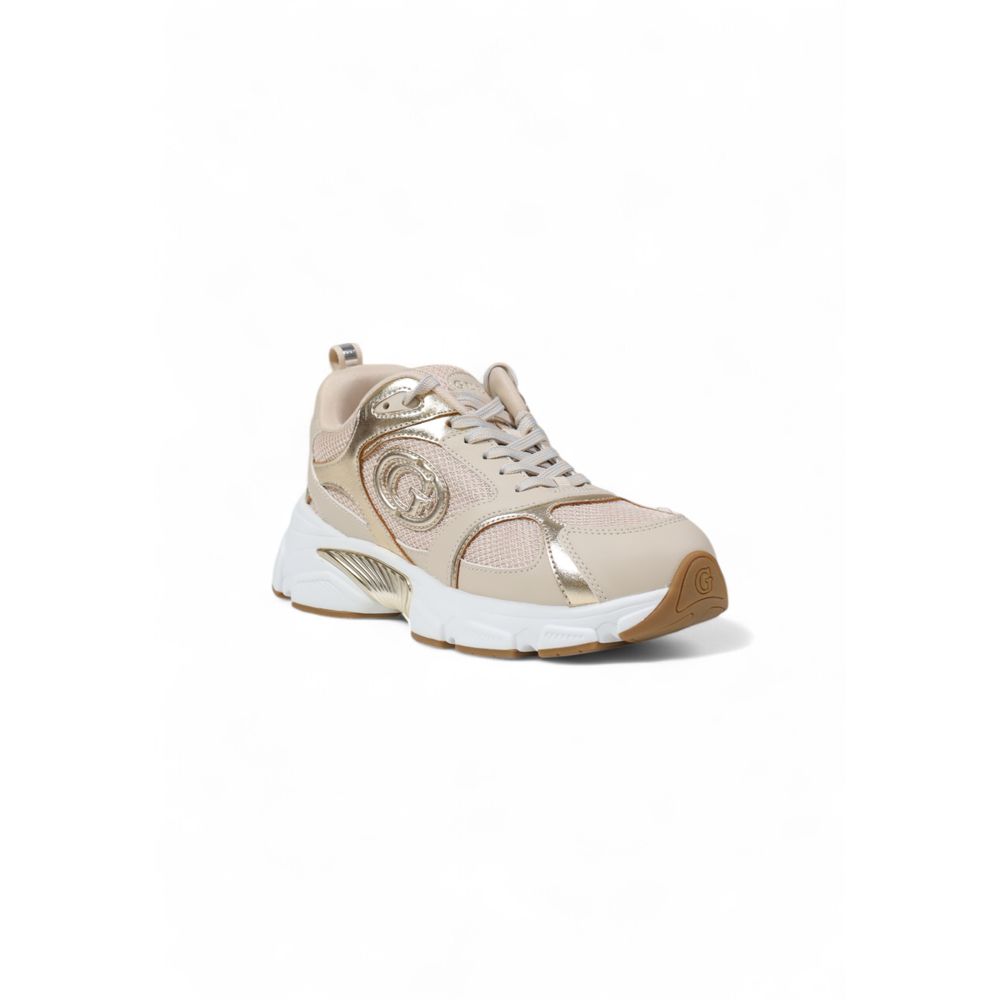 Guess Beige Polyester Chunky Sneakers