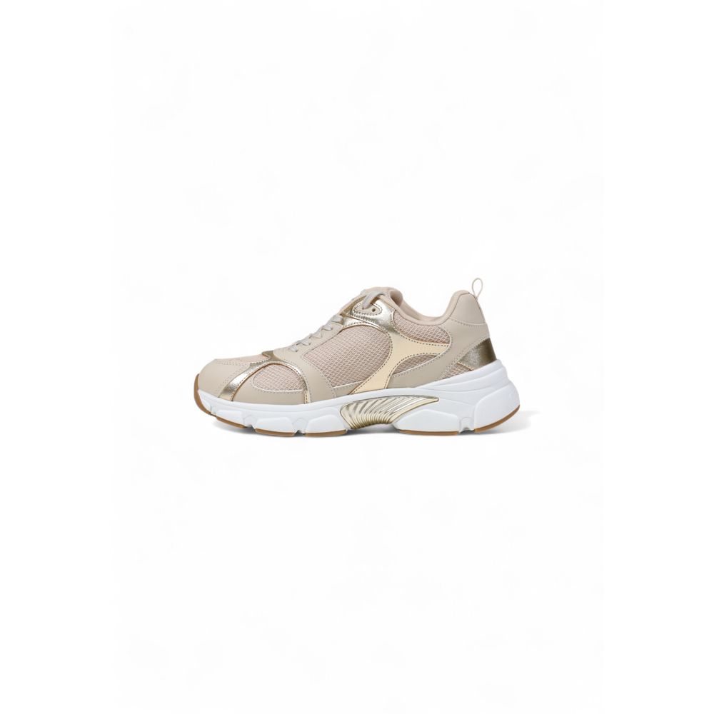 Guess Beige Polyester Chunky Sneakers