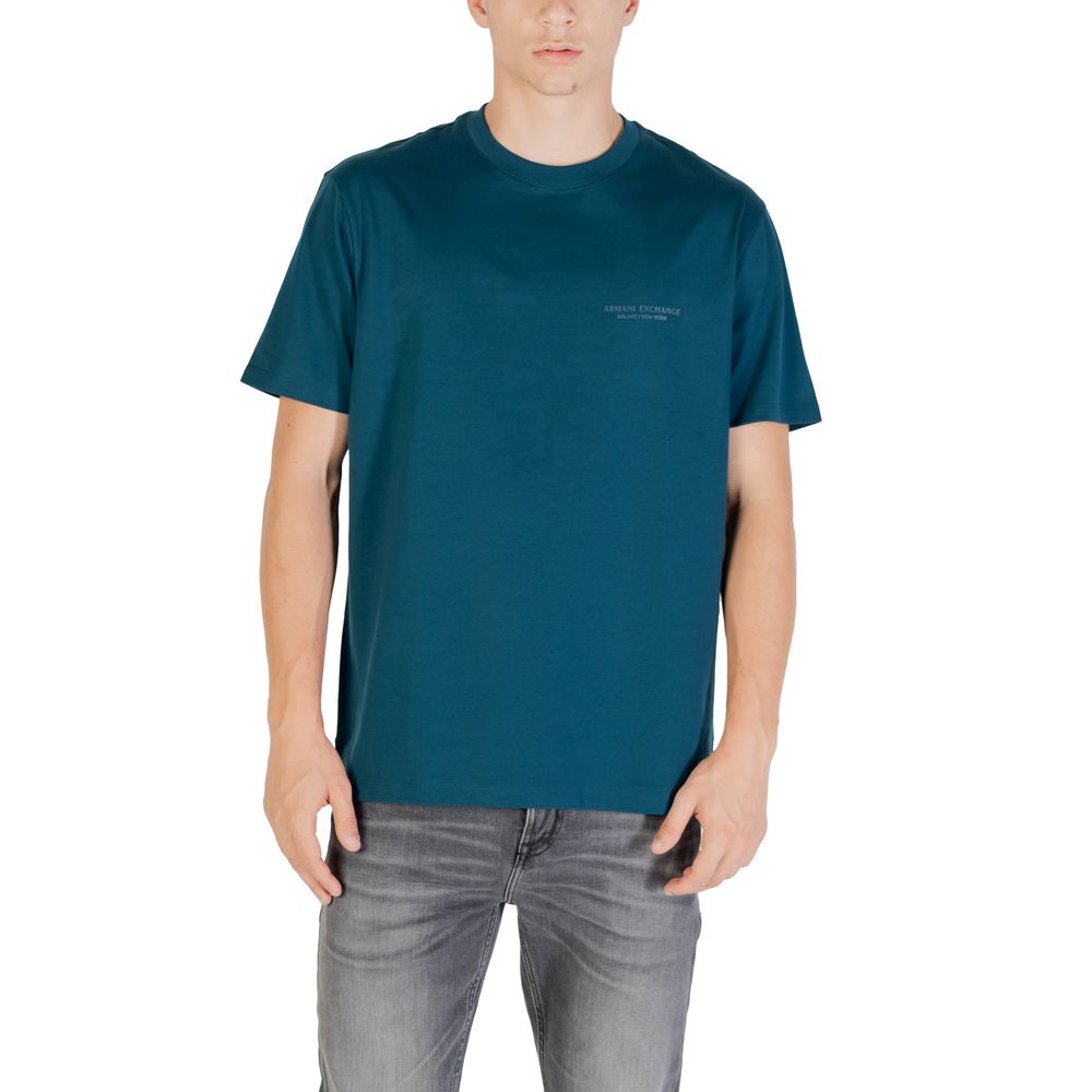Armani Exchange Black Cotton T-Shirt
