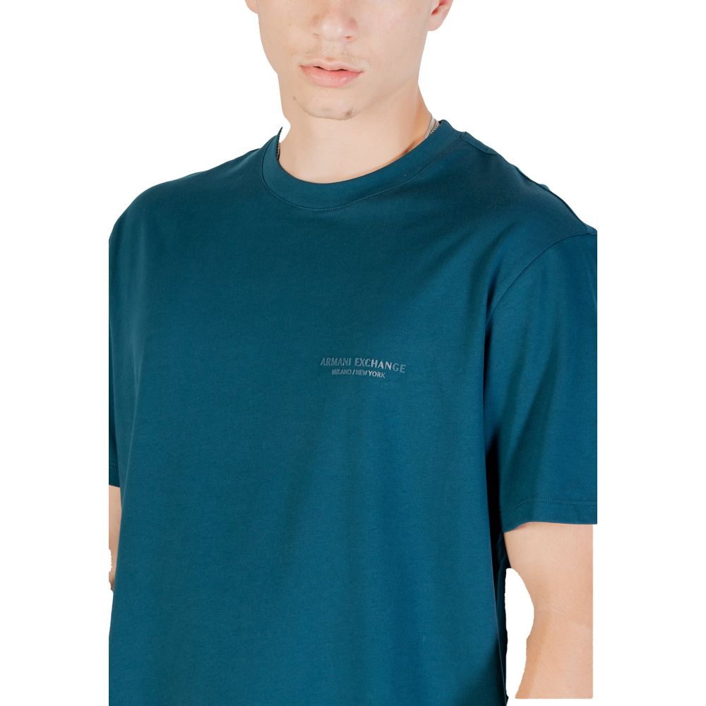 Armani Exchange Black Cotton T-Shirt