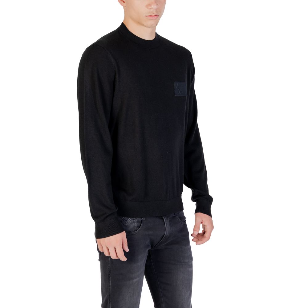 Armani Exchange Black Marabou Sweatshirt