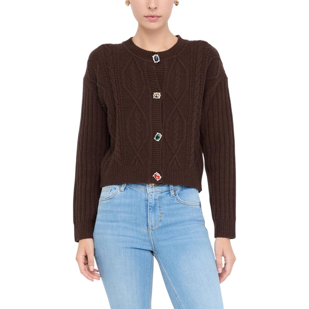 Liu Jo Brown Wool Cardigan