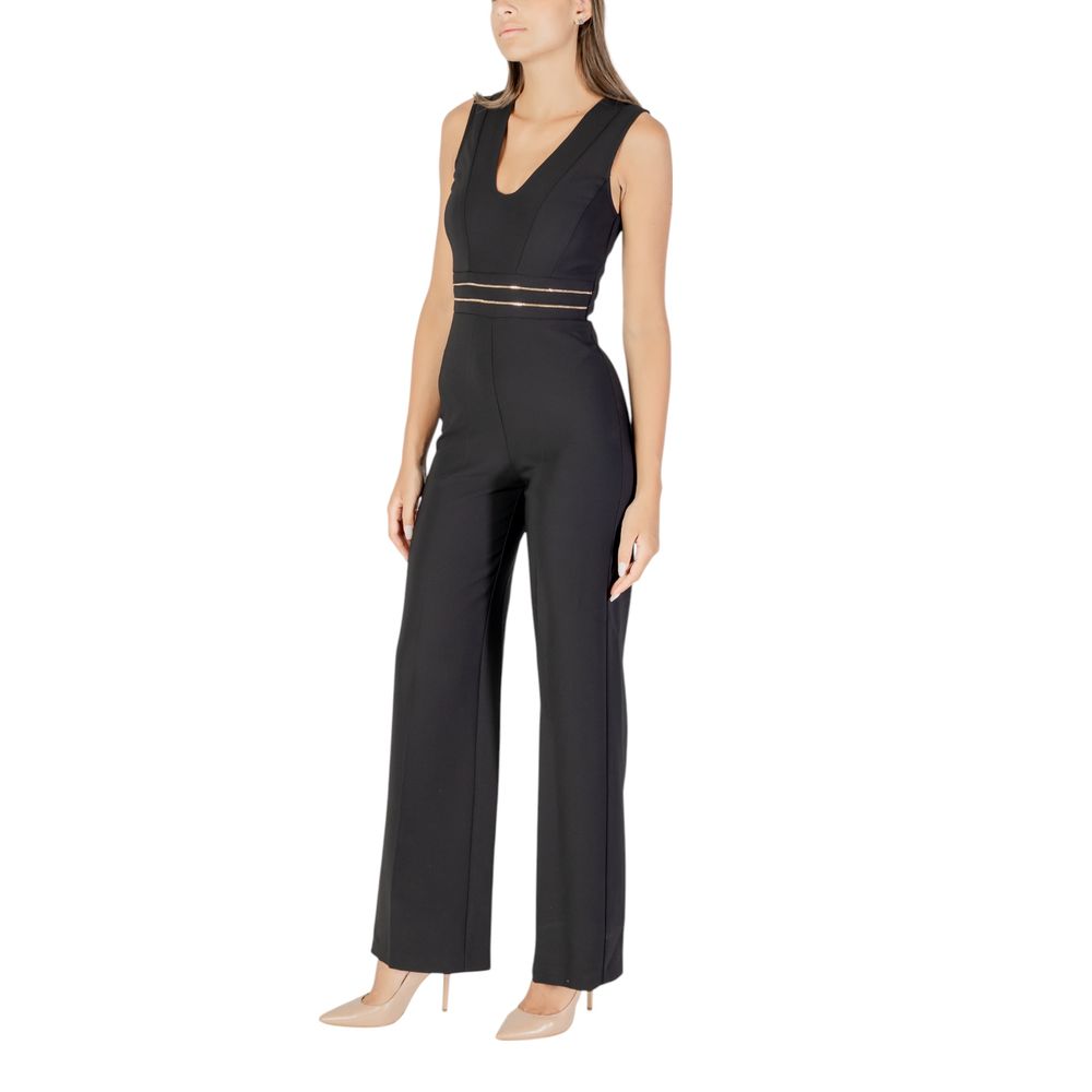 Rinascimento Black Polyester Jumpsuit