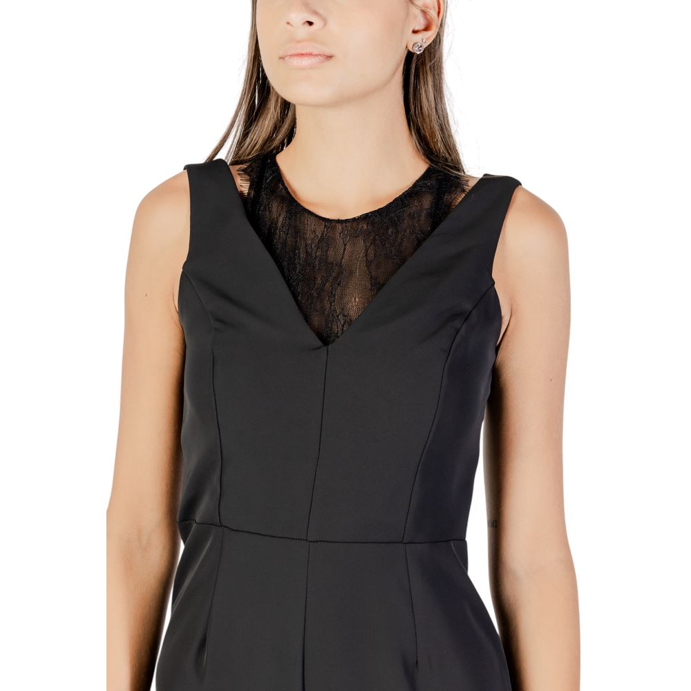 Rinascimento Black Polyester Jumpsuit