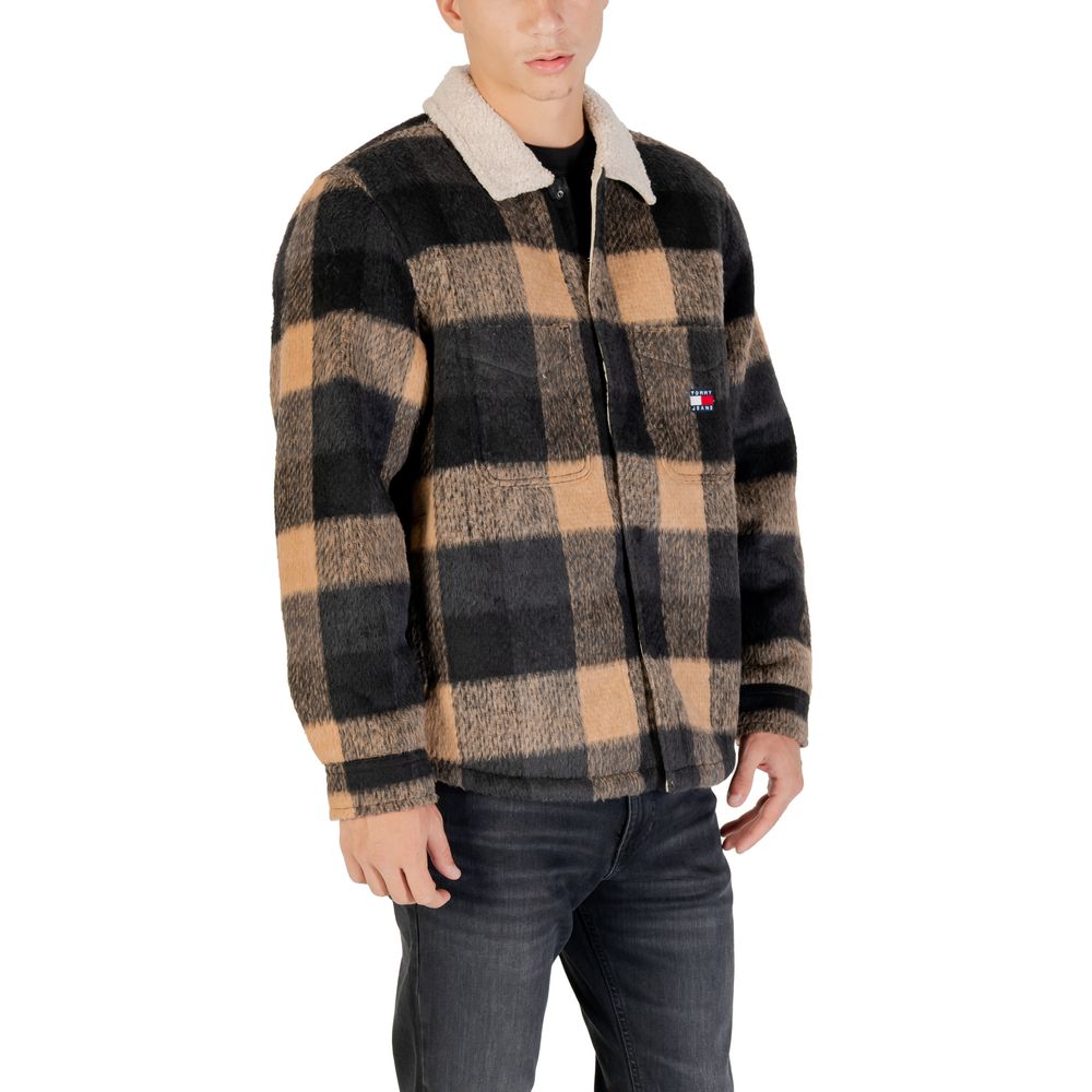 Tommy Hilfiger Jeans Black Recycled Polyester Coat