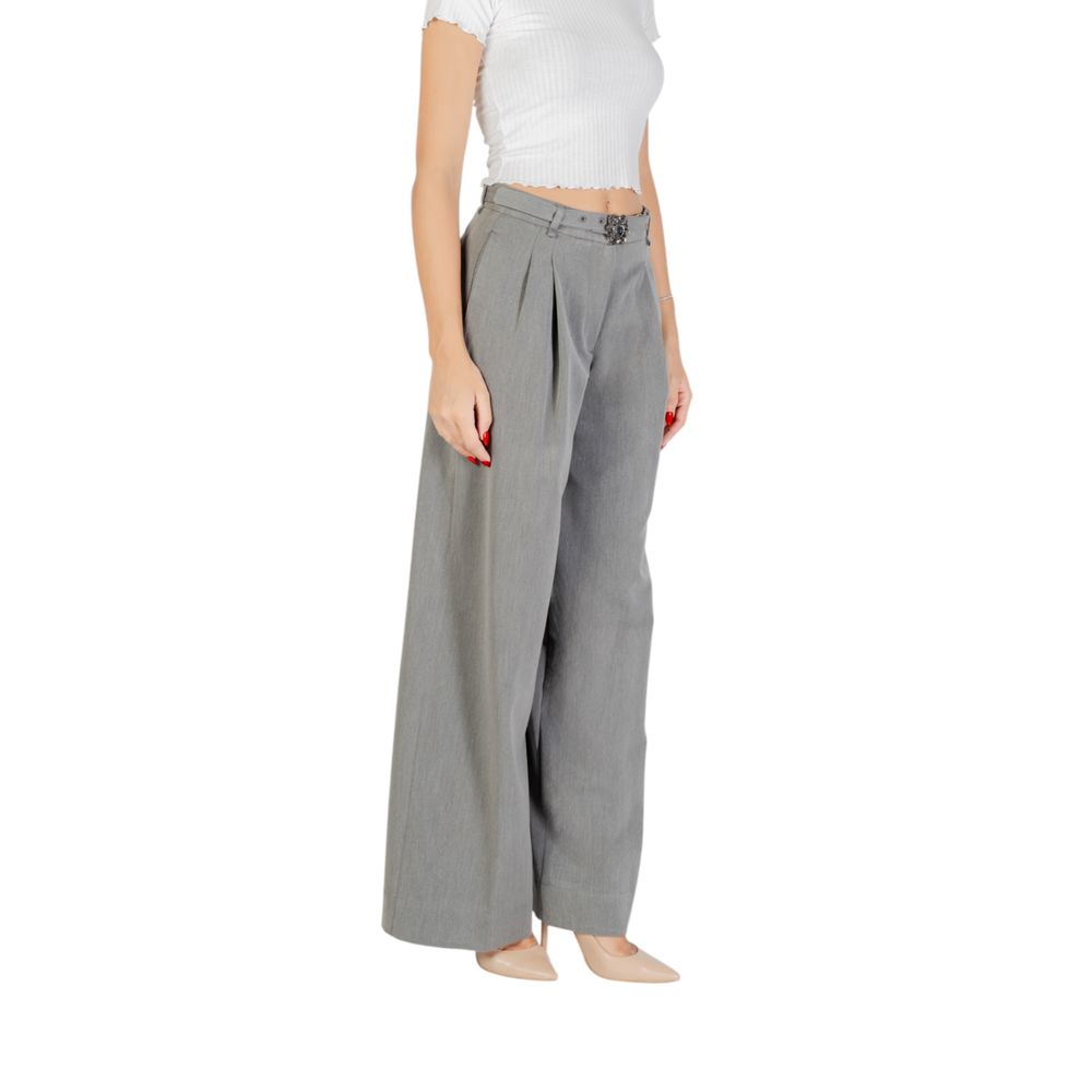Liu Jo Gray Polyester Casual Pants