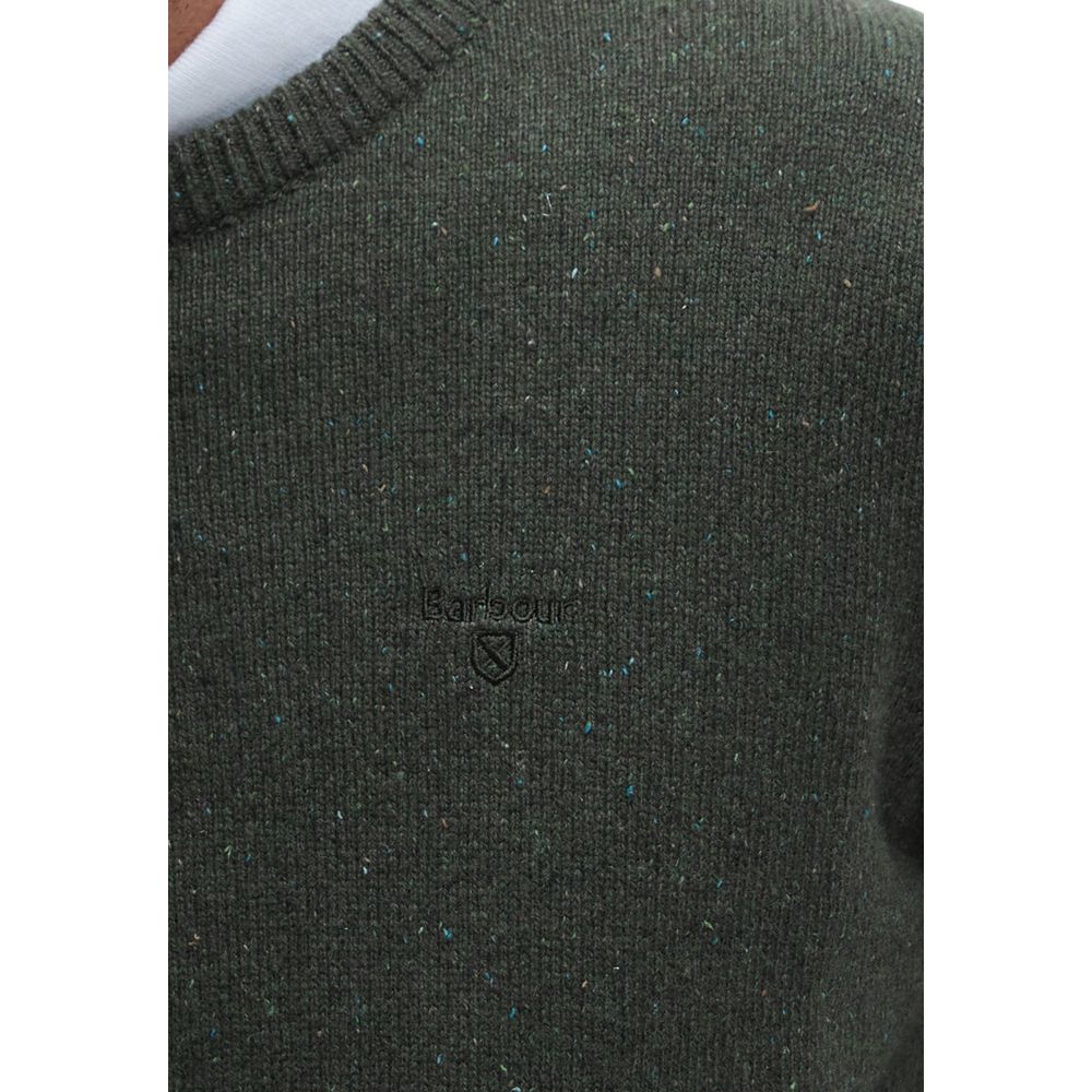 Barbour Green Wool Sweatshirt