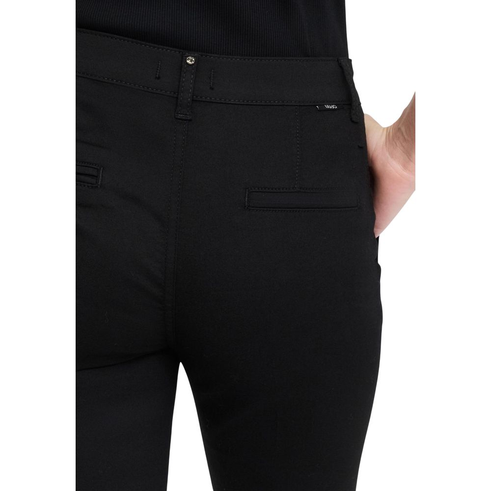 Liu Jo Black Cotton Casual Pants