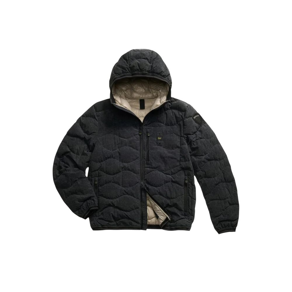 Blauer Black Polyester Coat