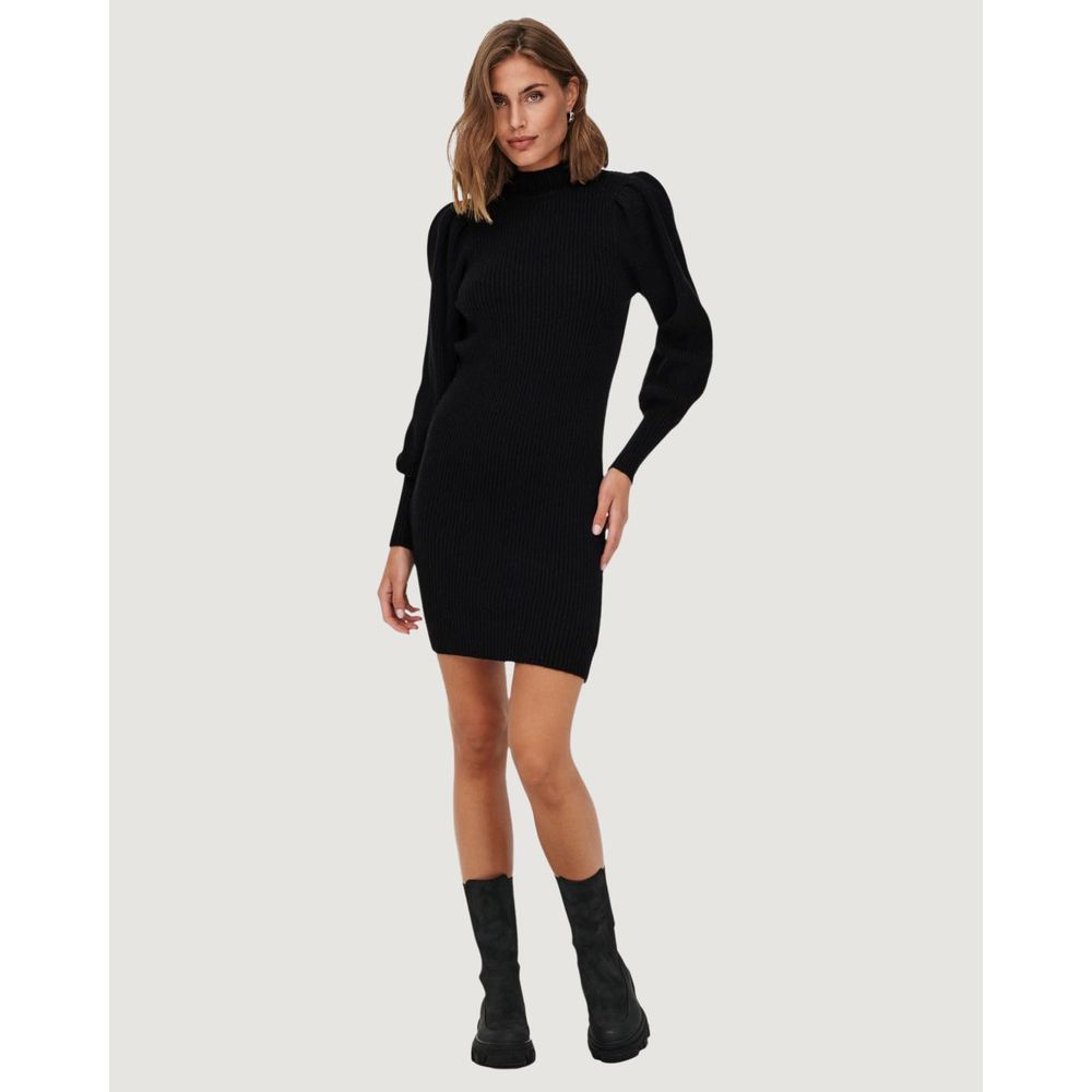 Only Black Viscose Short Dress