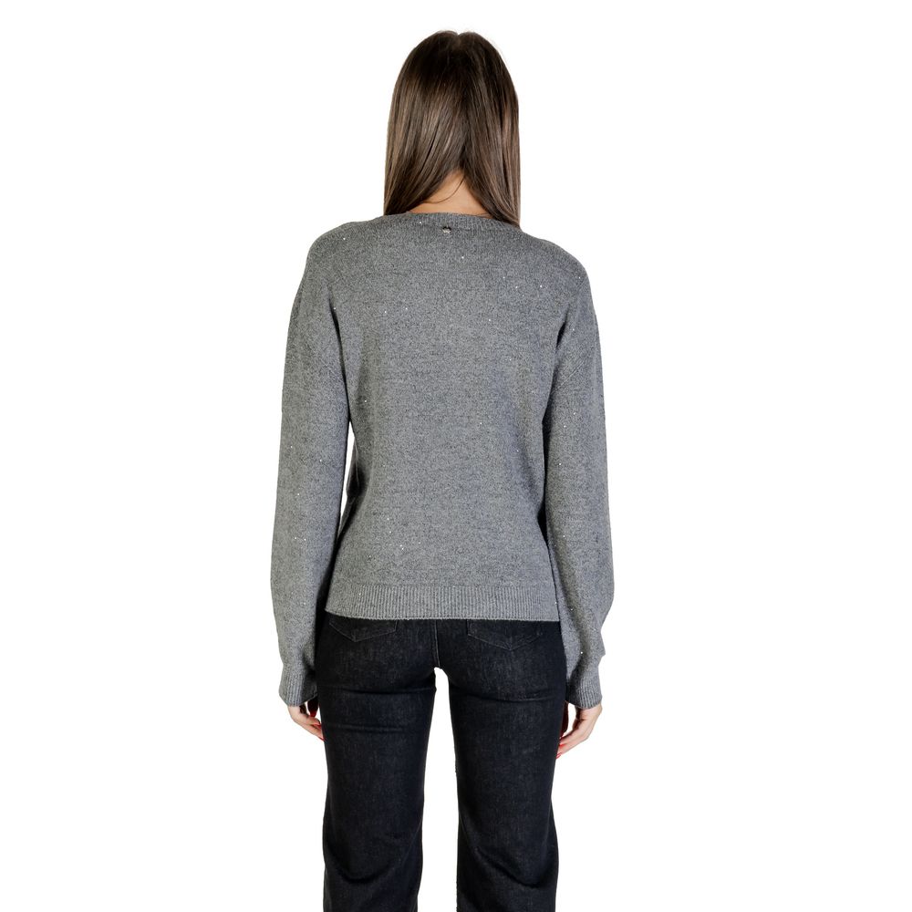 Liu Jo Gray Viscose Sweatshirt