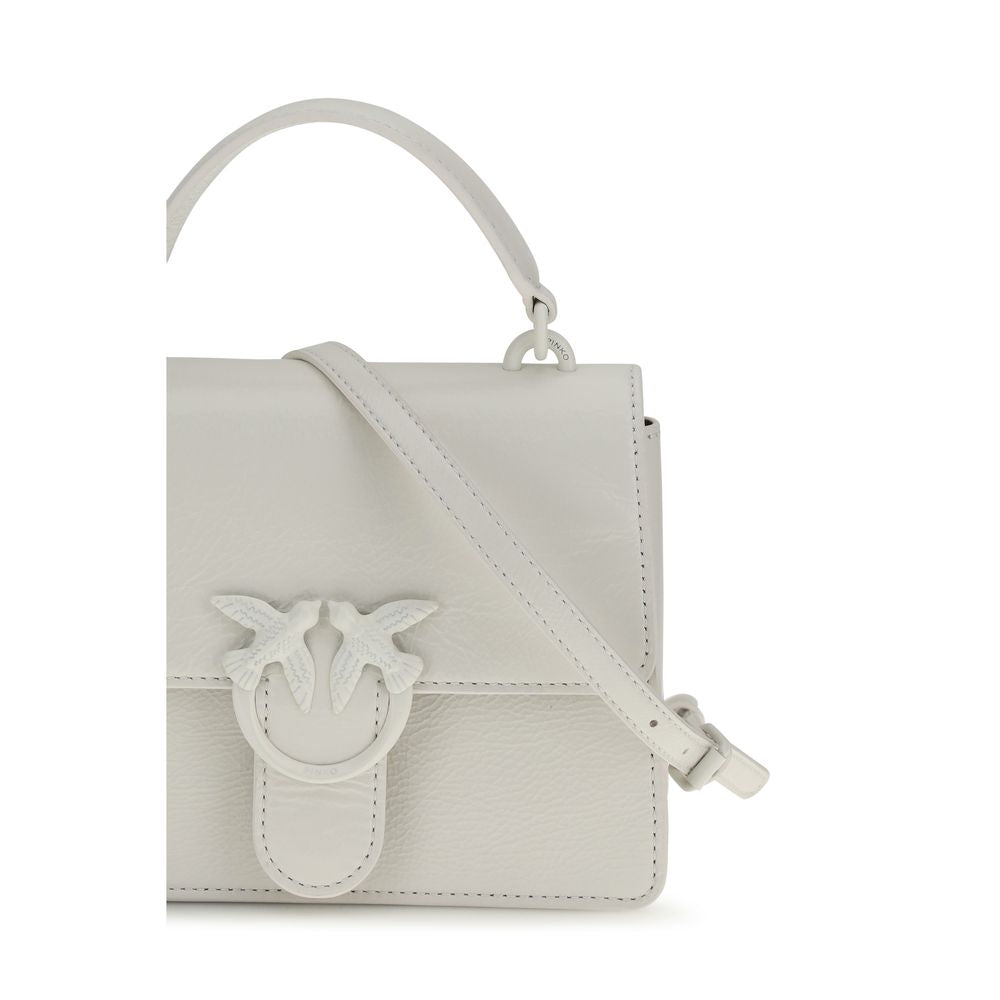 PINKO White Goatskin Handbag