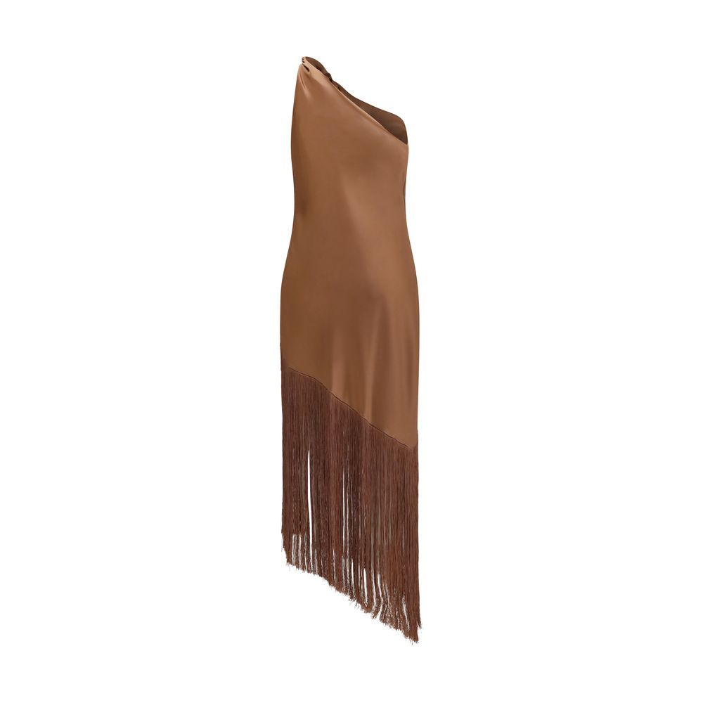 PINKO Brown Polyester Cocktail Dress
