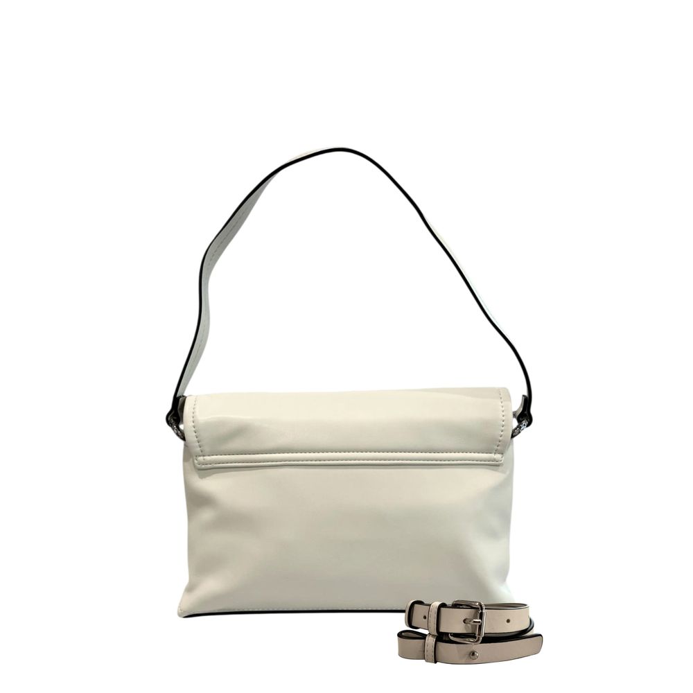 Twinset White Polyethylene Clutch Bag