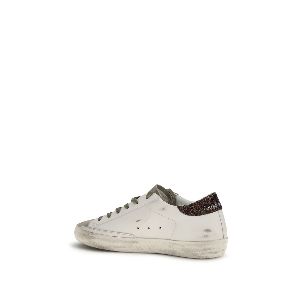 Golden Goose White Calf Leather Bos Taurus Sneakers