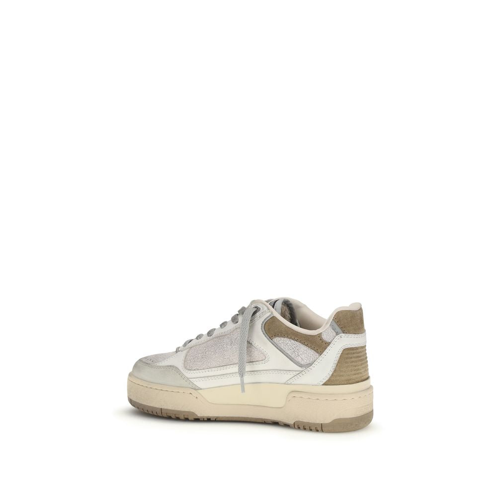 Golden Goose White Calf Leather Bos Taurus Chunky Sneakers
