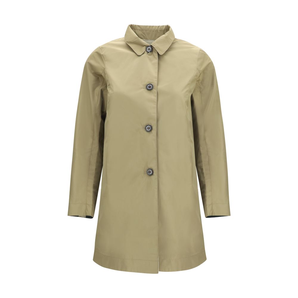 Barbour Bicolor Polyester Trench Coat