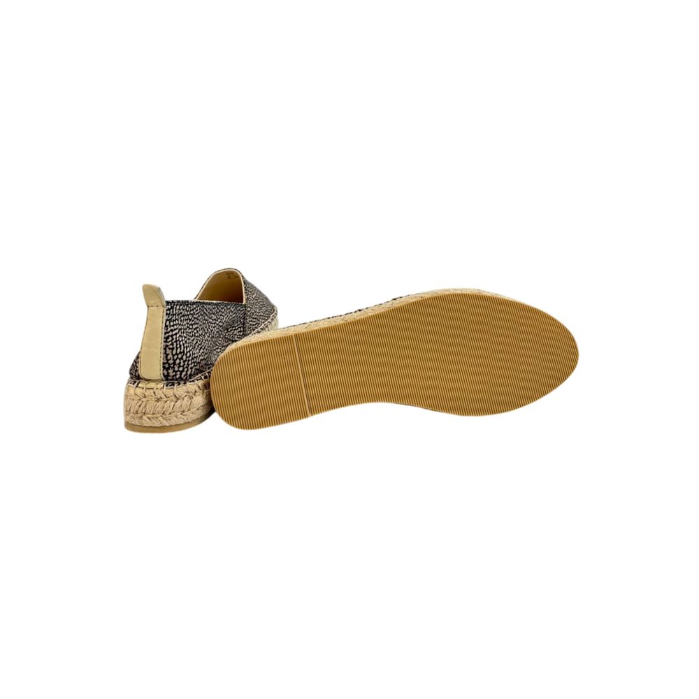 Borbonese Beige Textile Women Platform Sandal