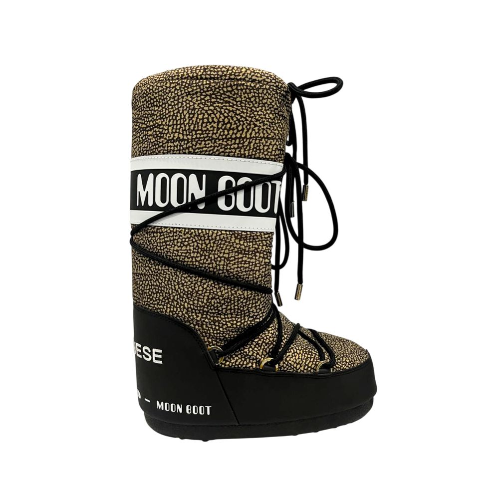 Borbonese Beige Textile Women Boot