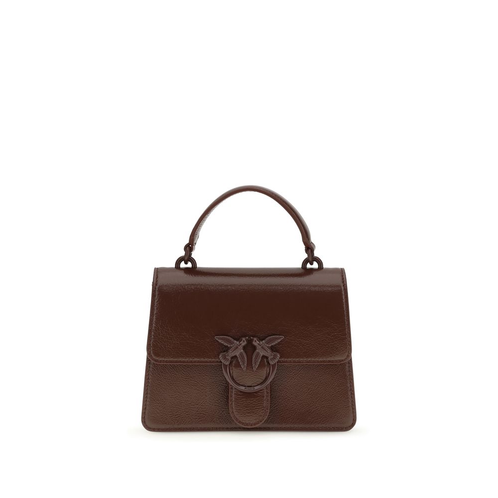 PINKO Burgundy Goatskin Handbag
