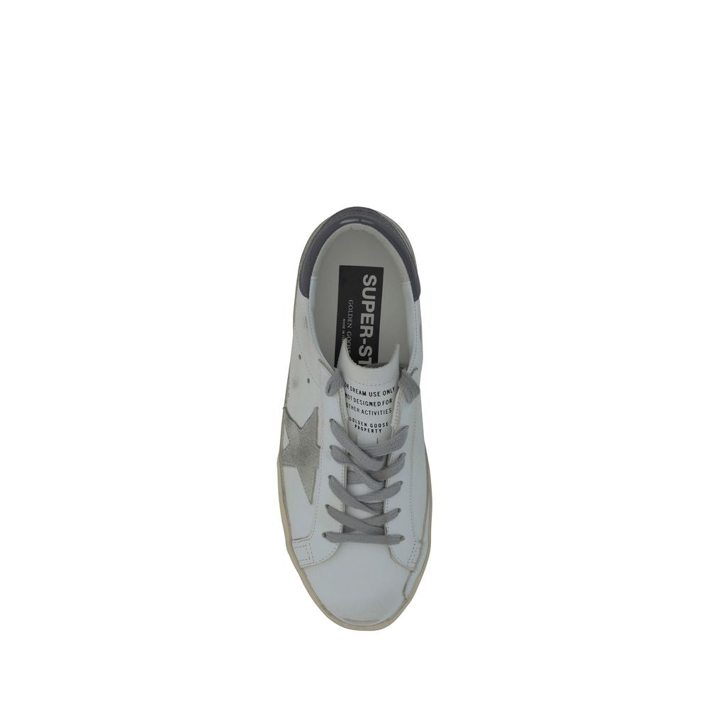 Golden Goose White Goatskin Low Top Sneakers