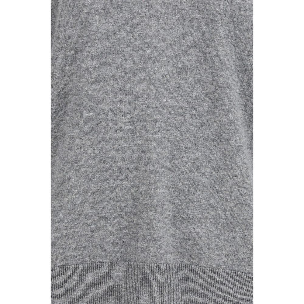 The Row Gray Cashmere Top