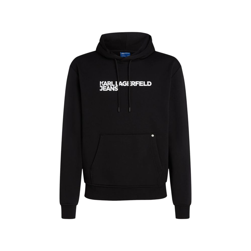 Karl Lagerfeld Black Cotton Hoodie