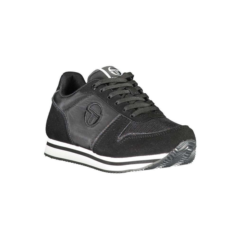 Sergio Tacchini Black Polyurethane Women Sneaker