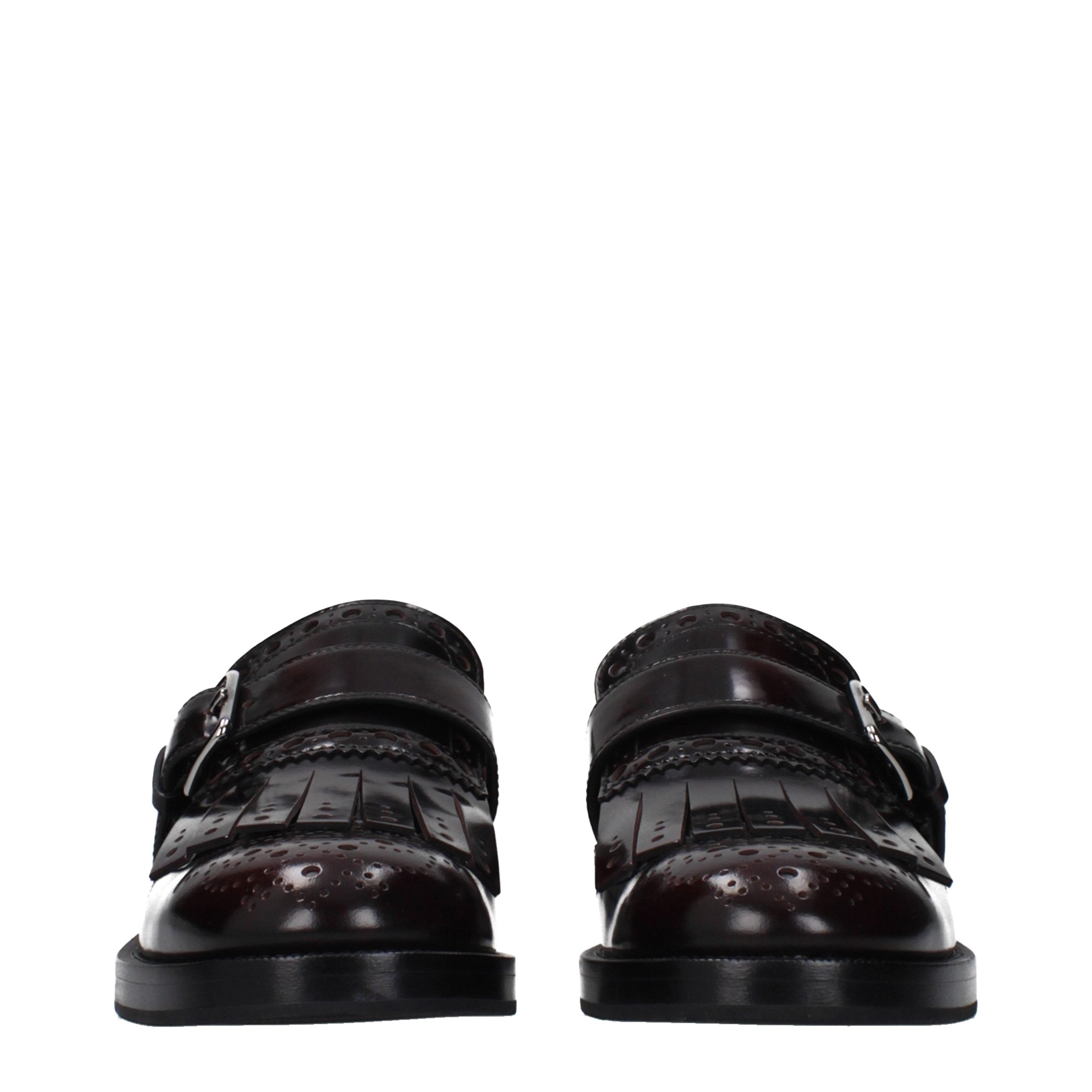 Church's Red Leather Slip-On Loafers