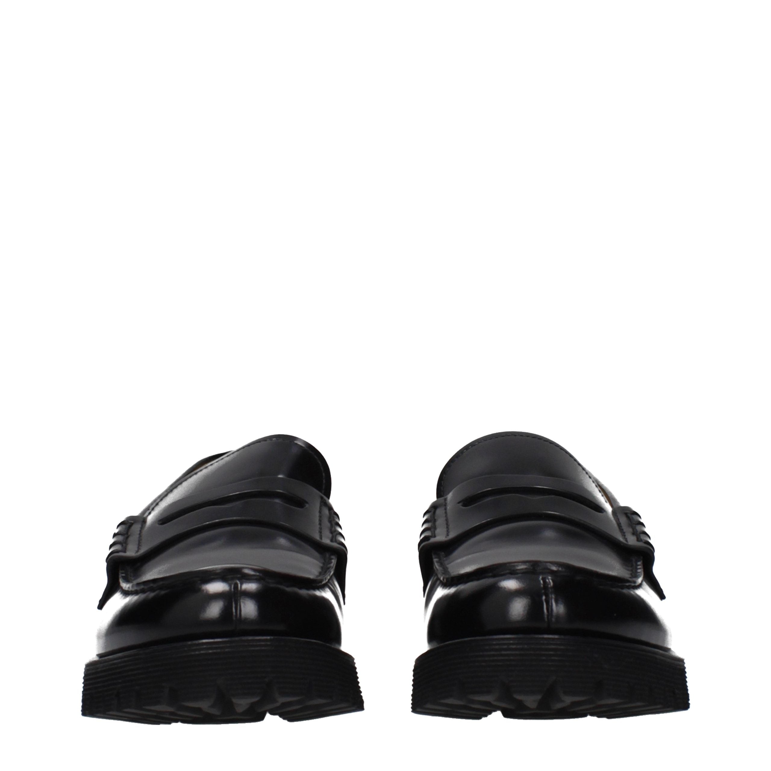 Church's Black Leather Slip-On Loafers