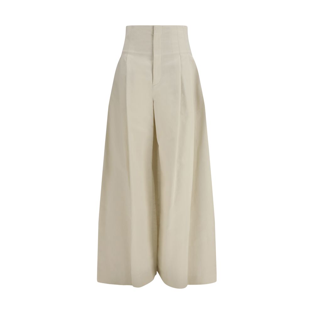 Brunello Cucinelli Beige Cotton Pants