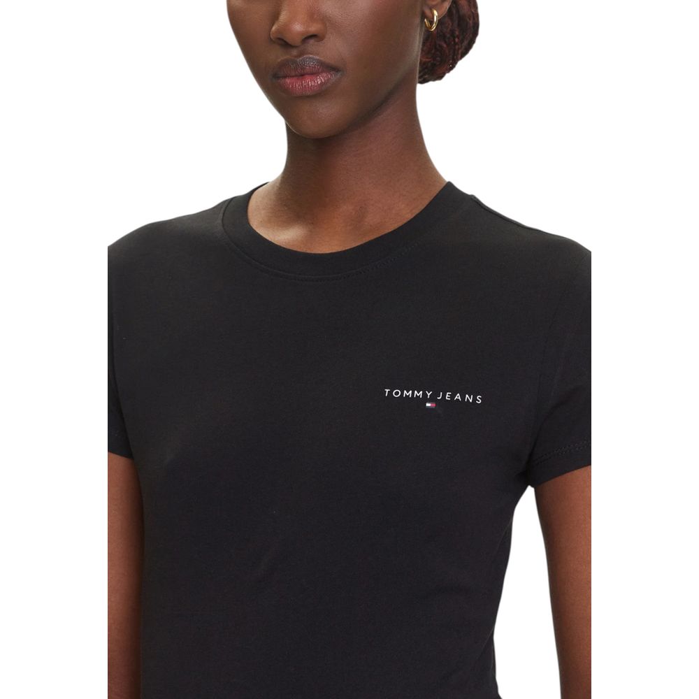 Tommy Hilfiger Jeans Black Recycled Cotton T-Shirt