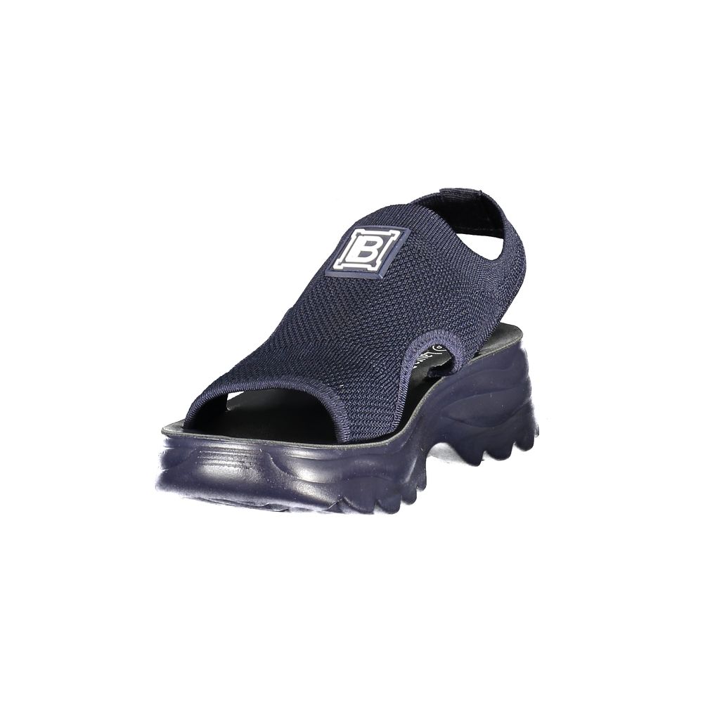 Laura Biagiotti Blue Polyurethane Women Sandal