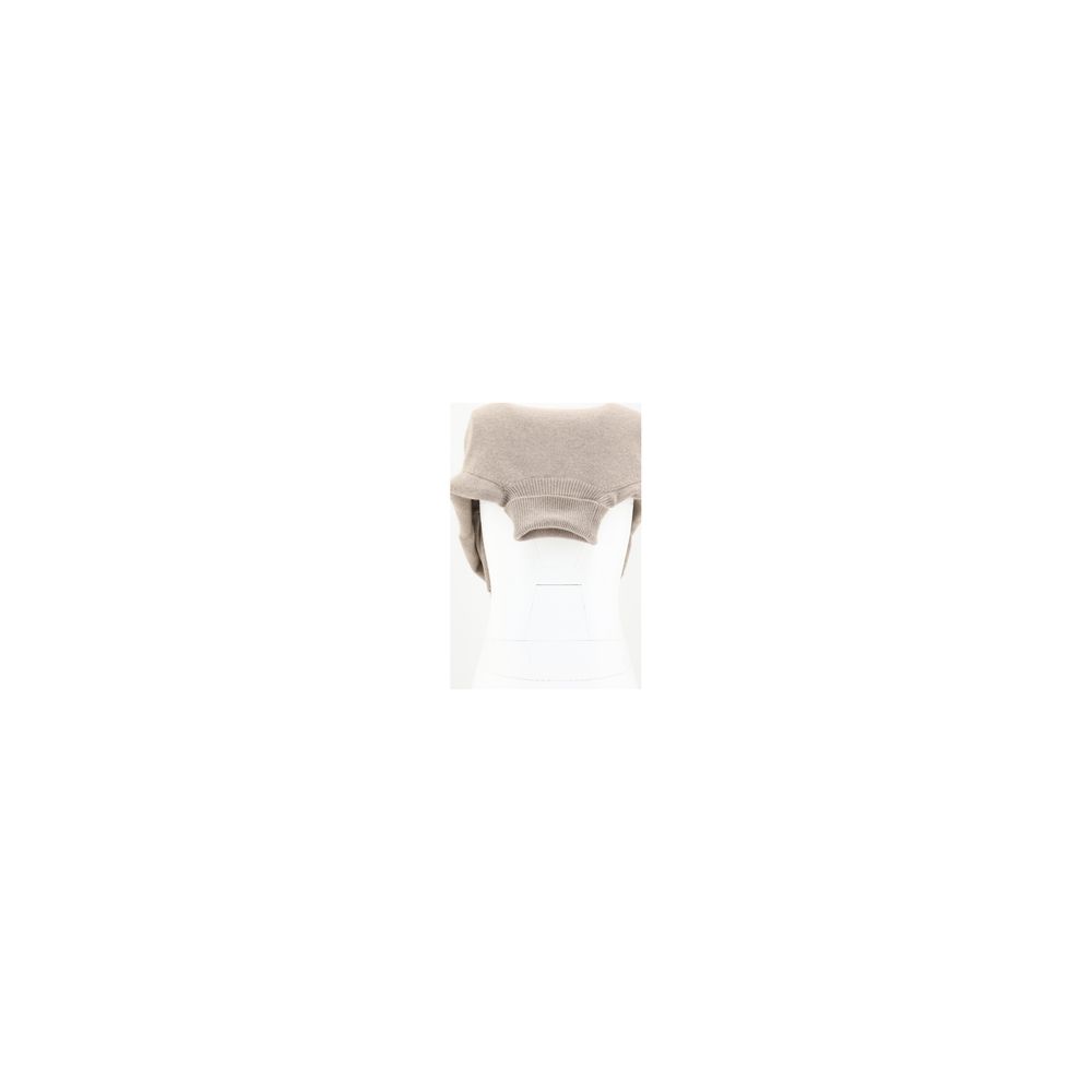 Brunello Cucinelli Brown Calf Leather Bos Taurus Turtleneck