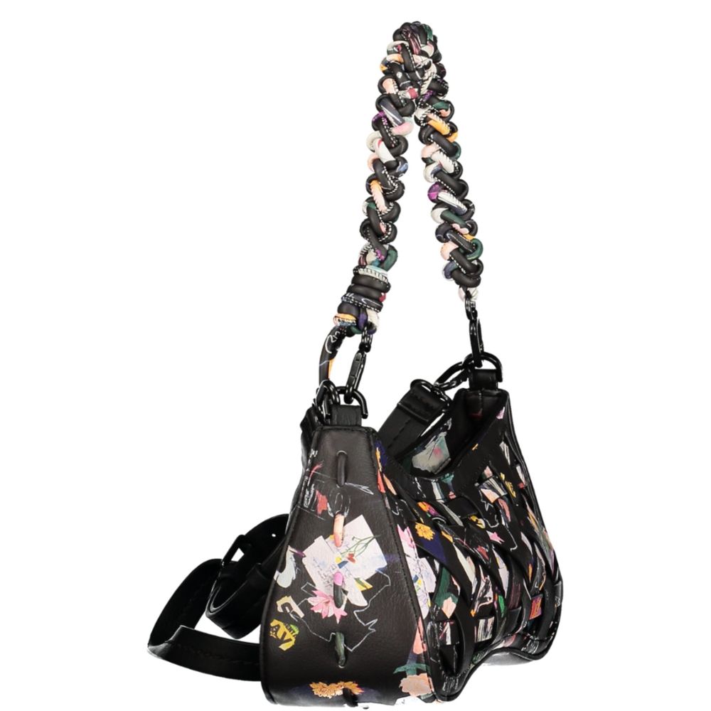 Desigual Nero Poliuretano Women Handbag