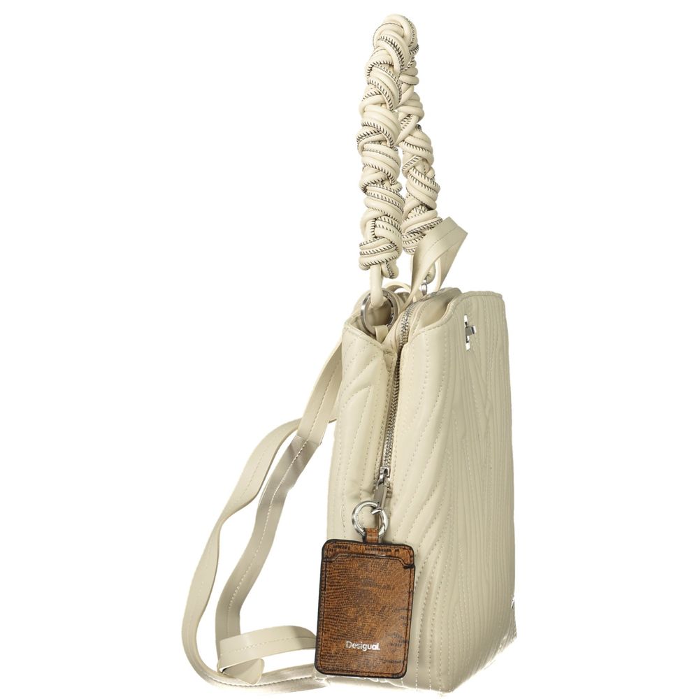 Desigual White Polyethylene Backpack