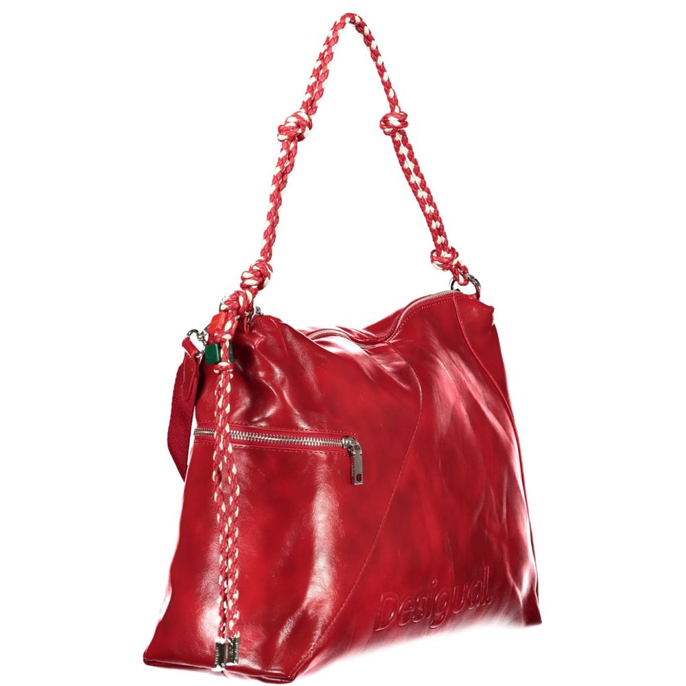Desigual Red Polyethylene Handbag