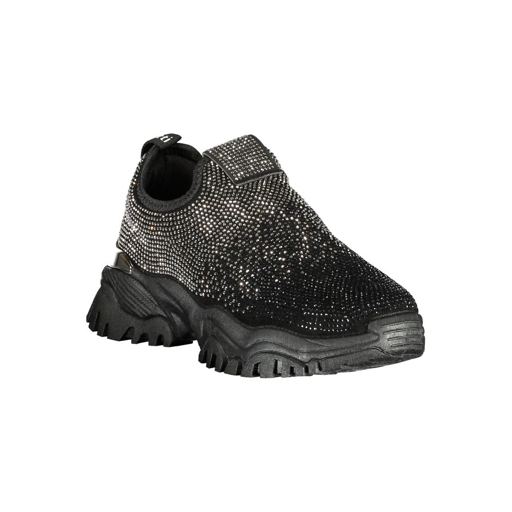 Laura Biagiotti Black Polyester Athletic Sneakers