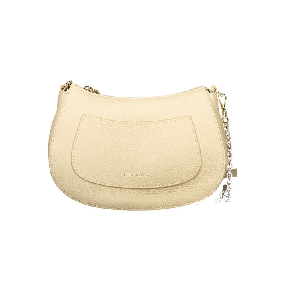 Coccinelle Beige Leather Womens Handbag