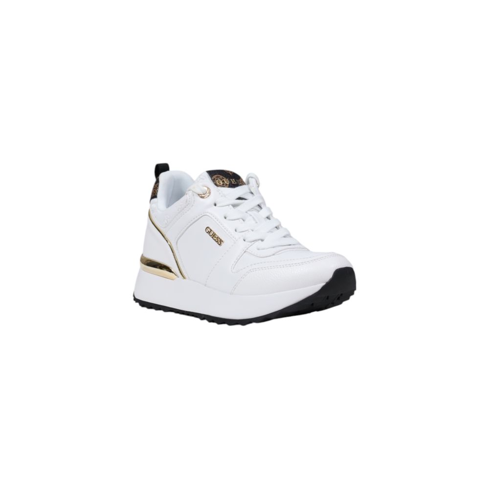 Guess White Polyethylene Low Top Sneakers