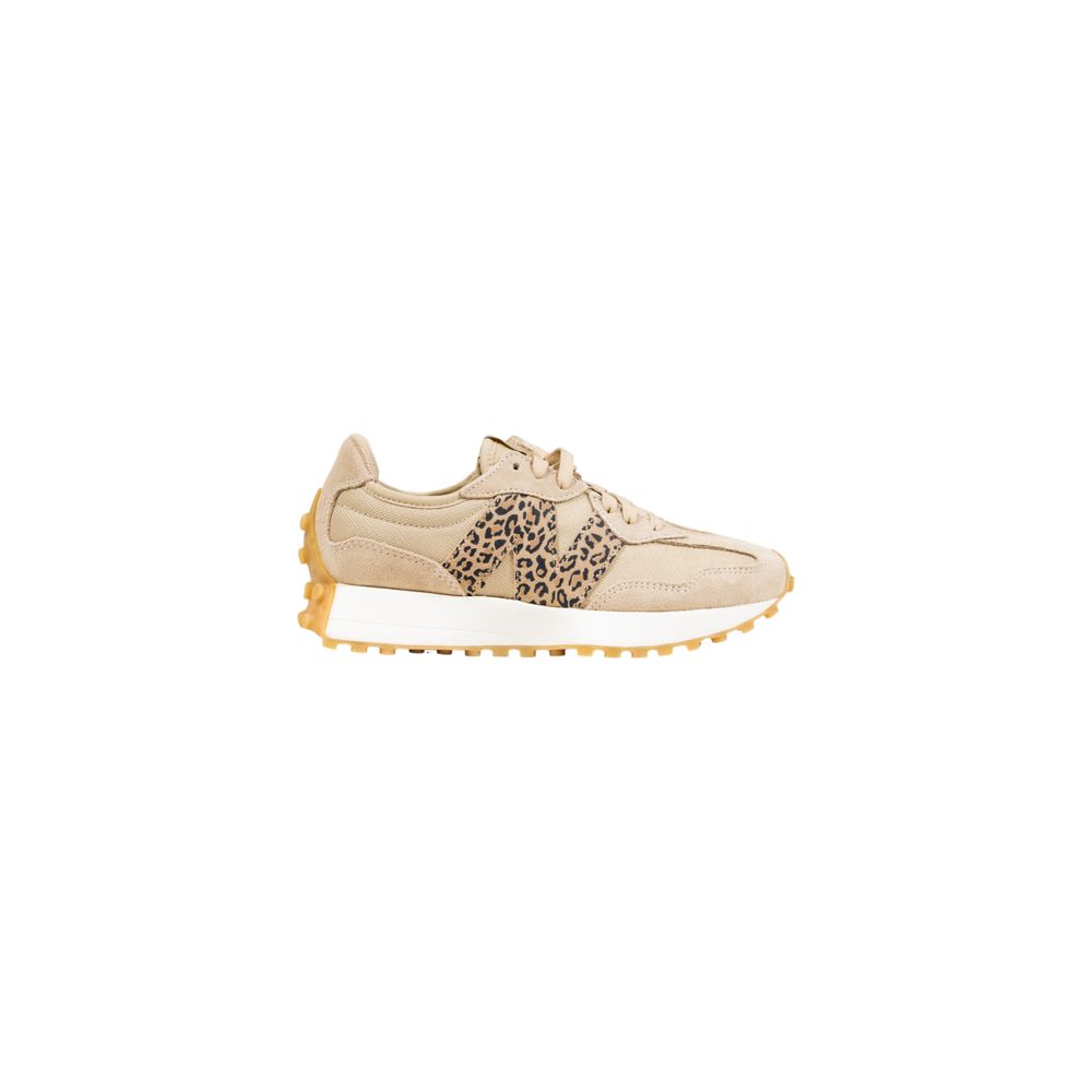 New Balance Beige Suede Leather Low Top Sneakers