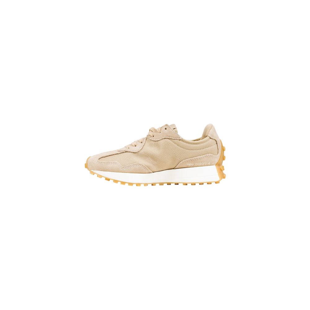New Balance Beige Suede Leather Low Top Sneakers