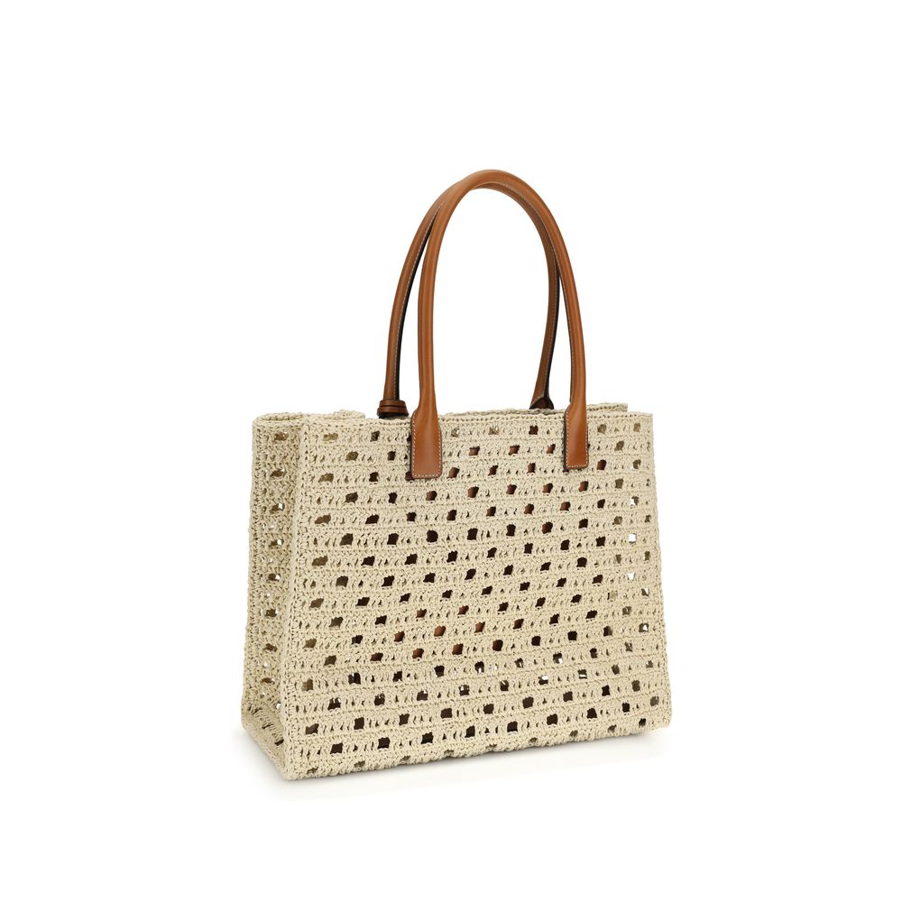 Versace Beige Cotton Handbag