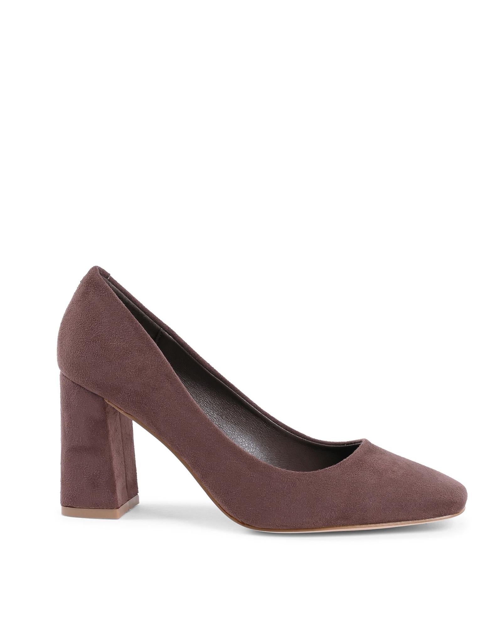19V69 Italia Brown Fabric High Heel Pumps