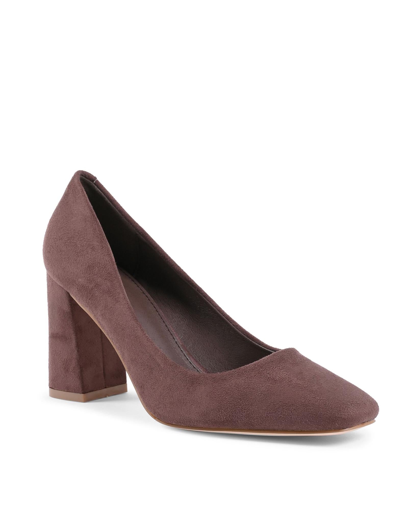 19V69 Italia Brown Fabric High Heel Pumps