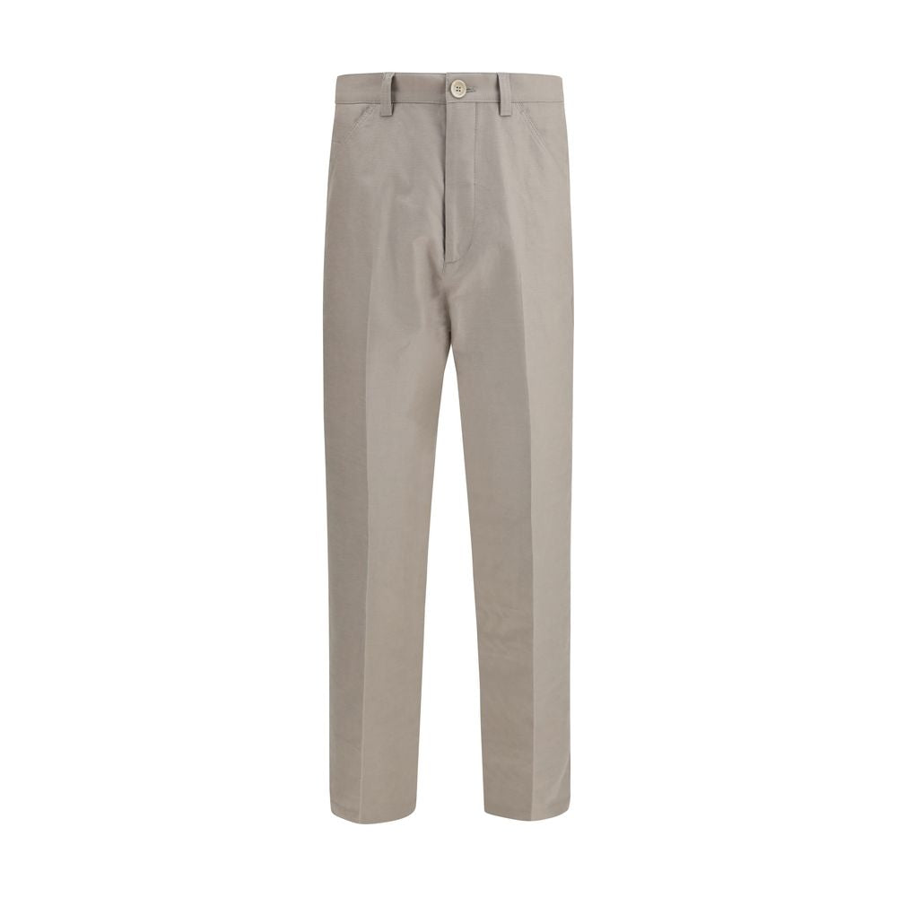 Brunello Cucinelli Beige Cotton Casual Pants