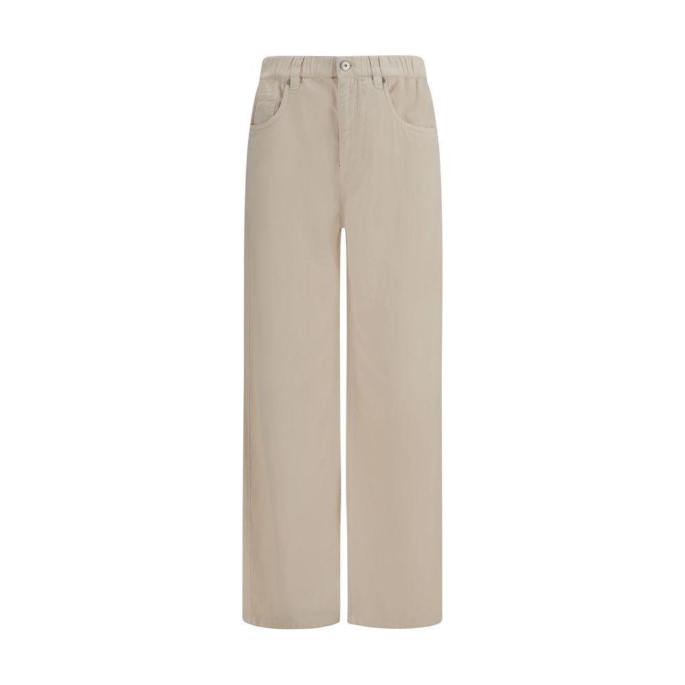 Brunello Cucinelli Beige Cotton Jeans Denim
